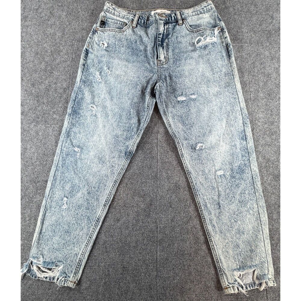 KanCan Mid Rise Skinny Stretch Jeans Women's Size 11/29 Acid Wash Denim